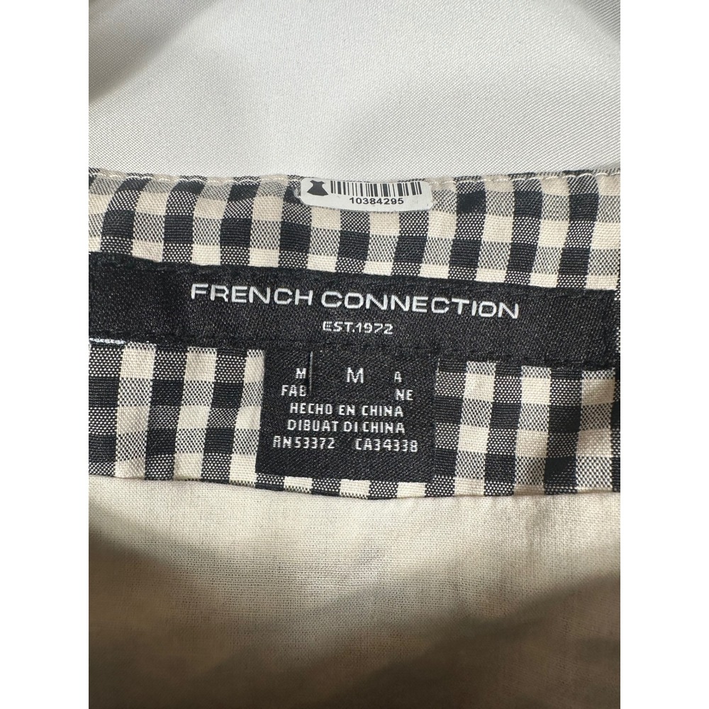 French Connection Gingham Button Front Sleeveless… - image 3